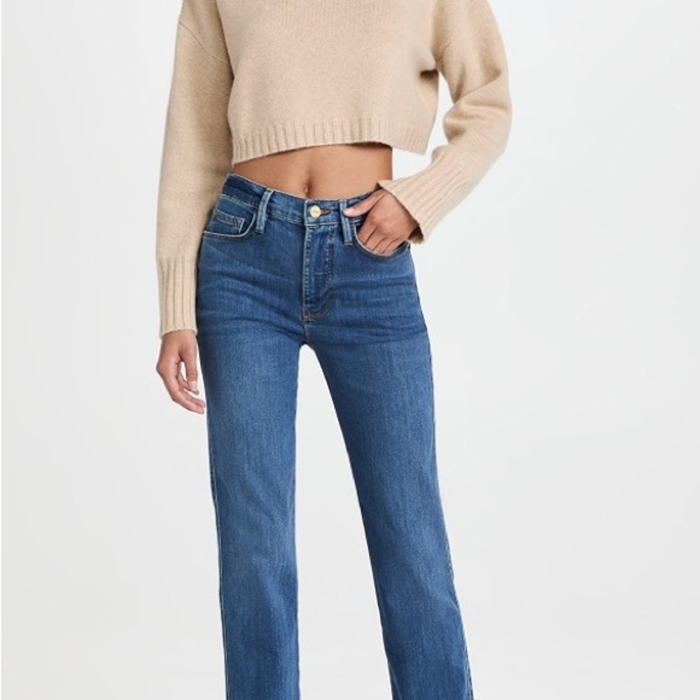 Frame Denim - High-Rise Straight Leg Jeans - size 26